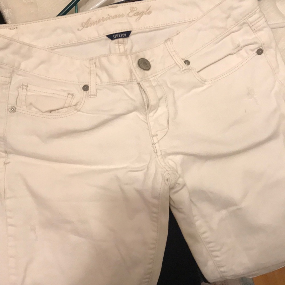 White boot cut jeans (8L)